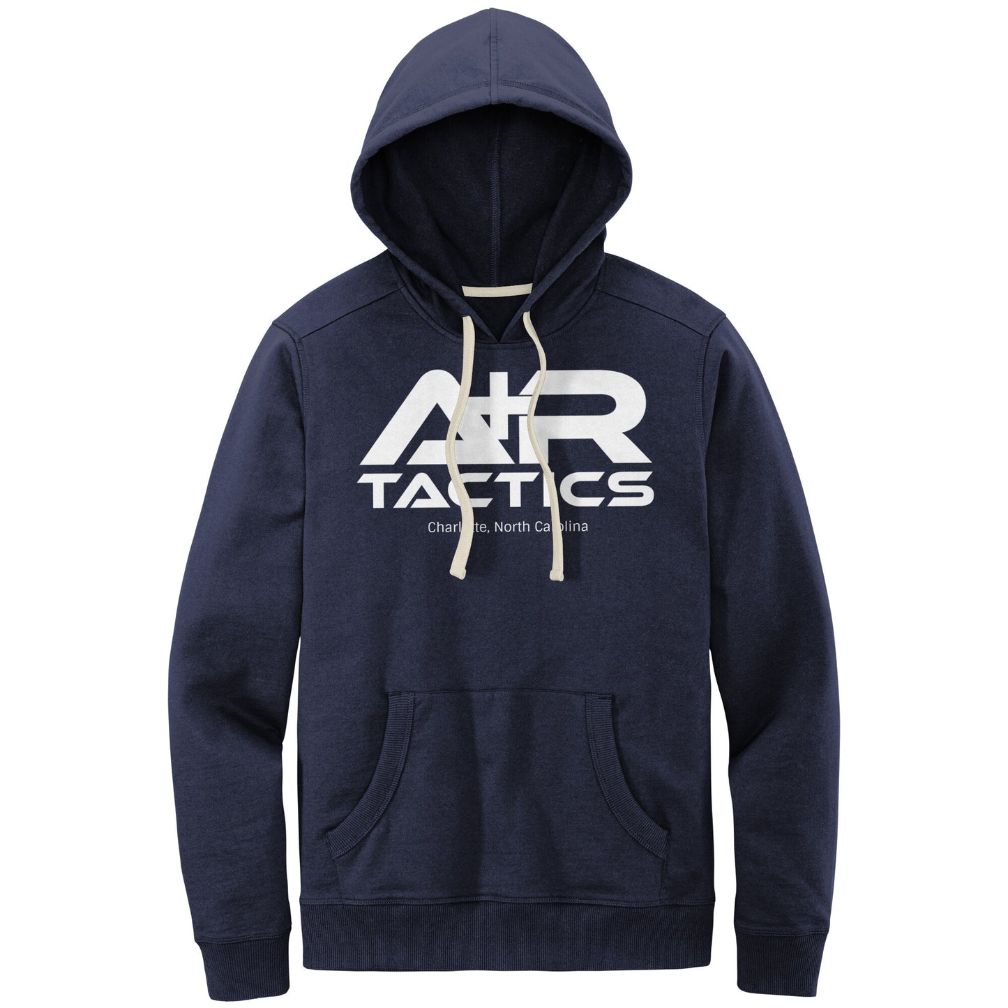 A+R Tactics Logo Mens Re-Fleece Hoodie, White Print