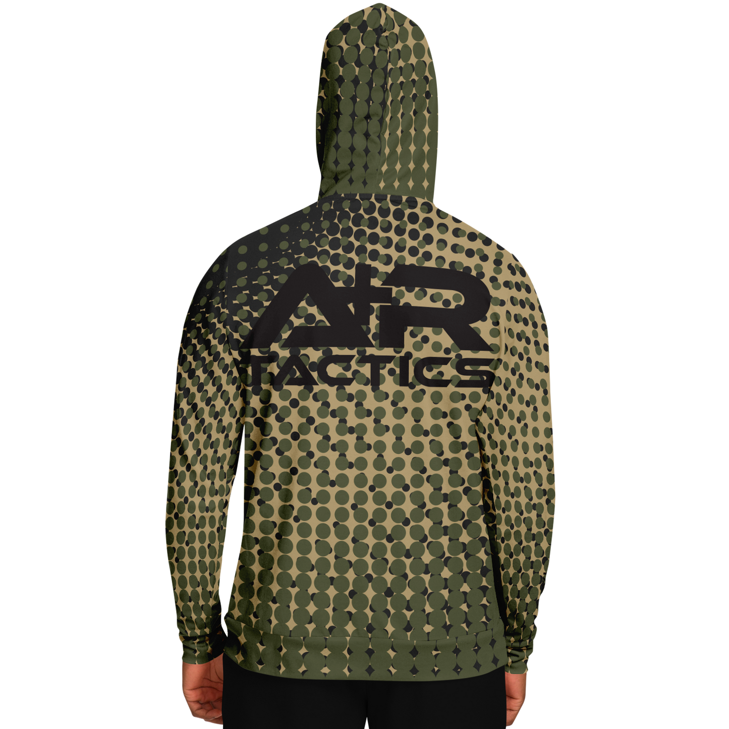 A+R Tactics Logo Hoodie, Green Abstract