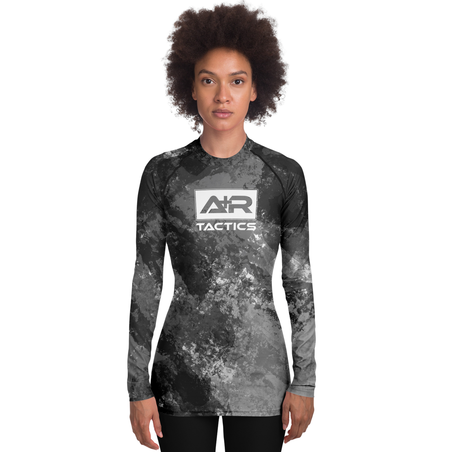 A+R Tactics Logo Womens Rashguard, Paint