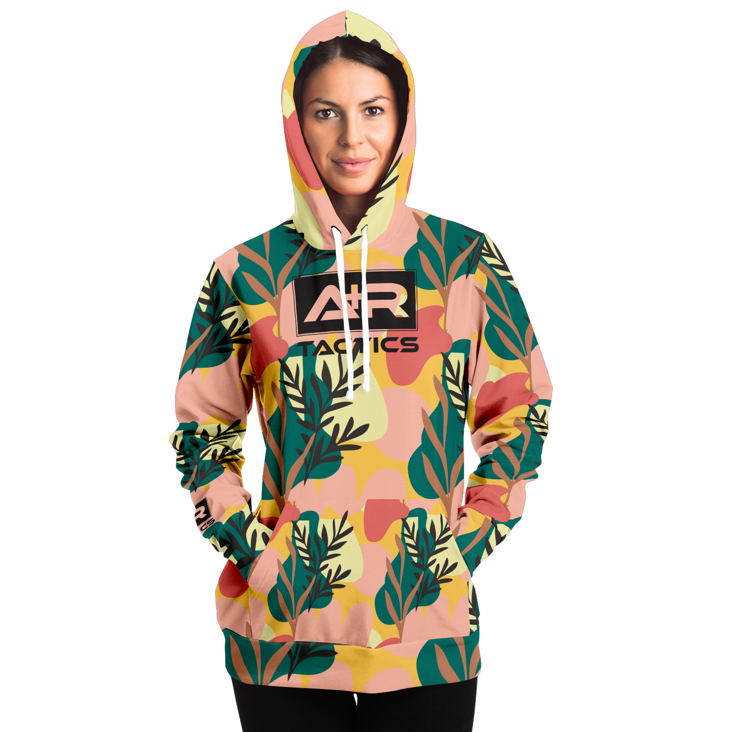A+R Tactics Logo Hoodie, Blush Floral