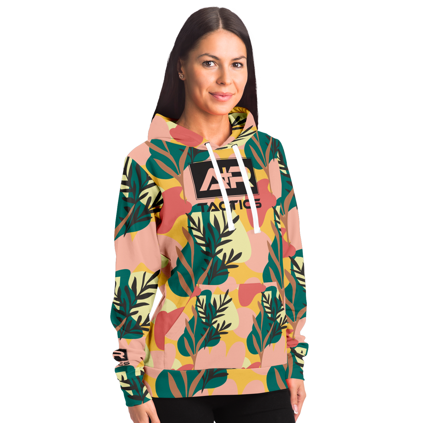A+R Tactics Logo Hoodie, Blush Floral