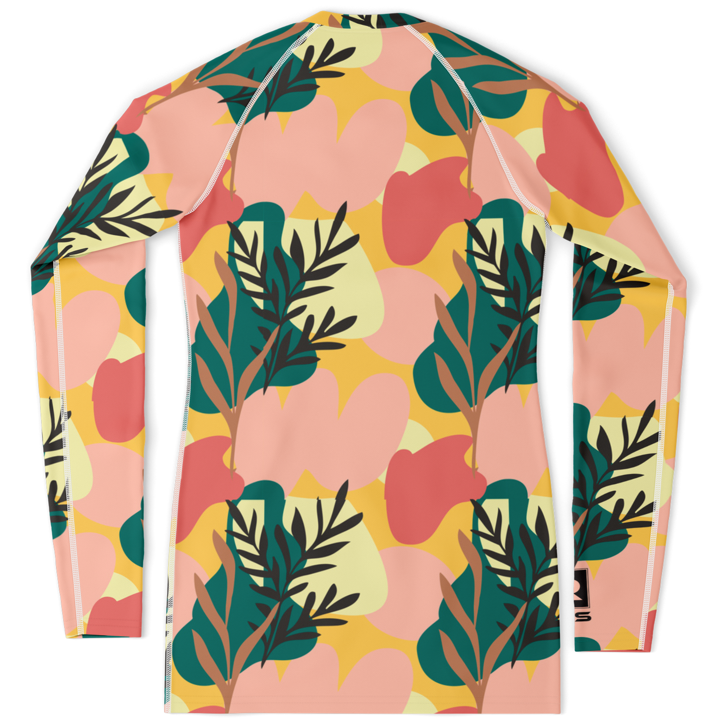 A+R Tactics Logo Womens Rashguard, Blush Floral