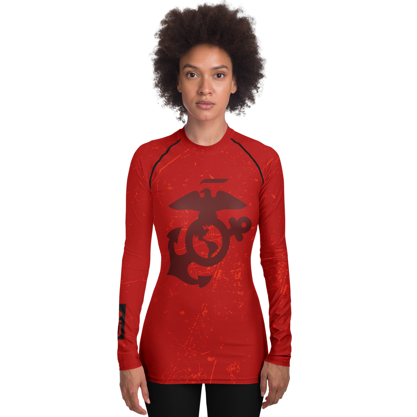 A+R Tactics Logo Womens Rashguard, USMC