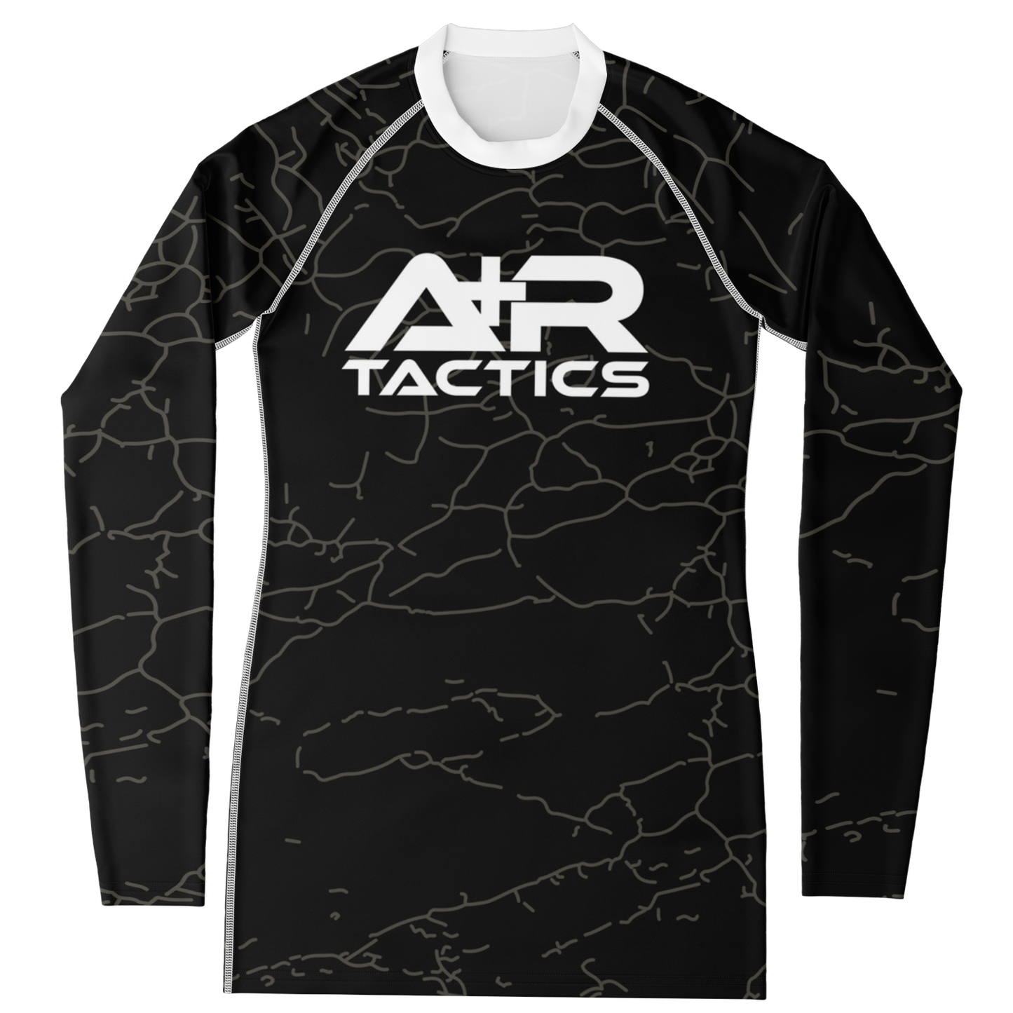 A+R Tactics Logo Womens Rashguard, Cracked