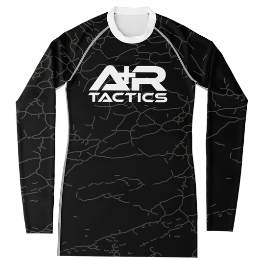 A+R Tactics Logo Womens Rashguard, Cracked
