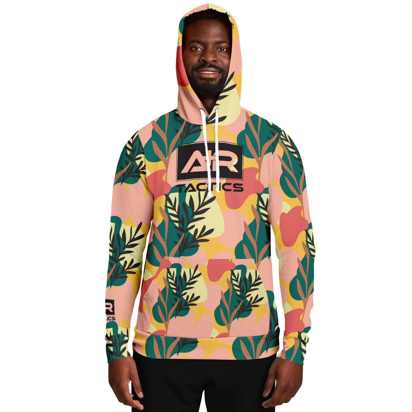 A+R Tactics Logo Hoodie, Blush Floral
