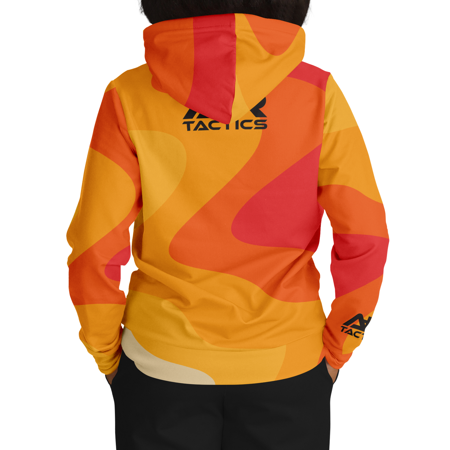 A+R Tactics Logo Hoodie, Retro Flame