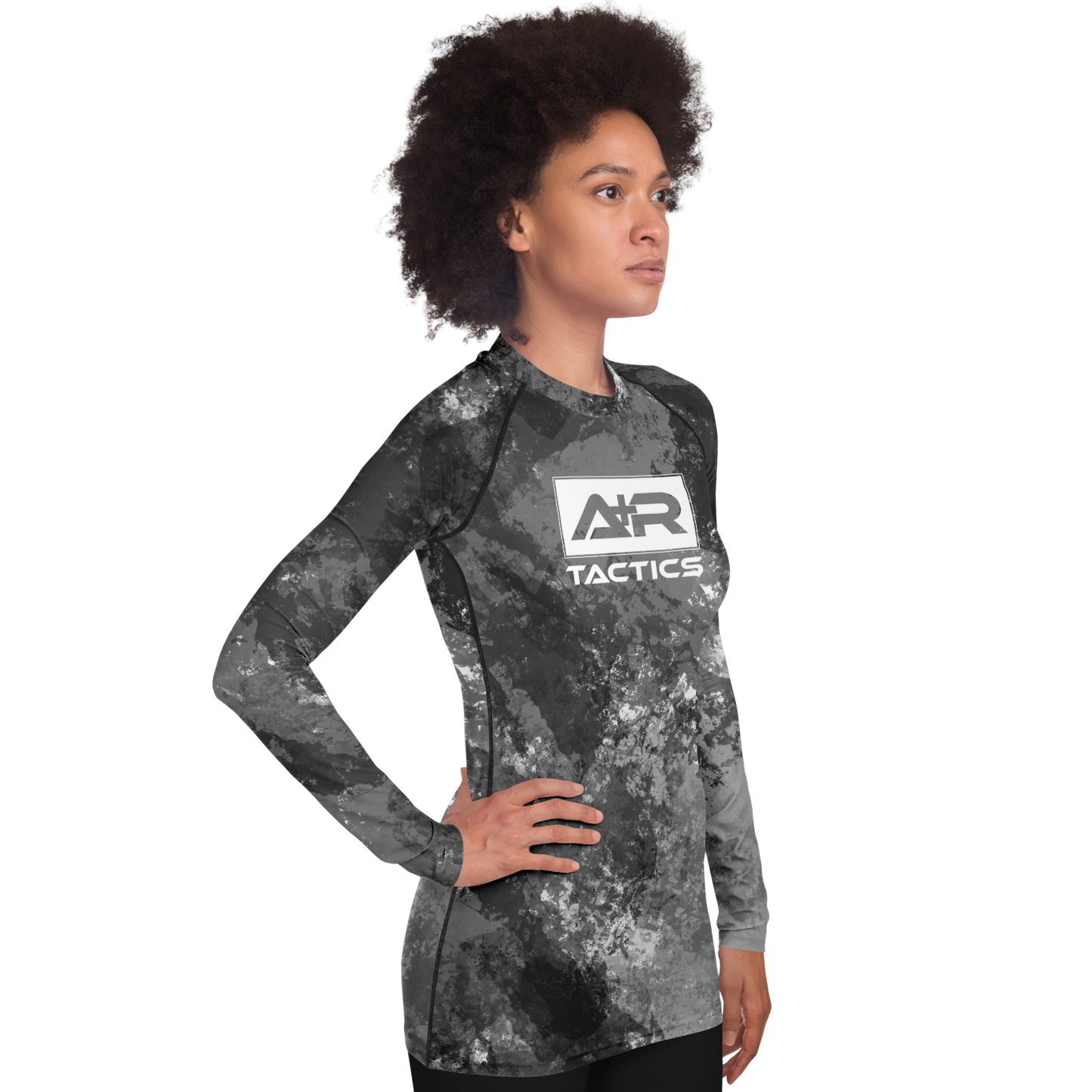 A+R Tactics Logo Womens Rashguard, Paint