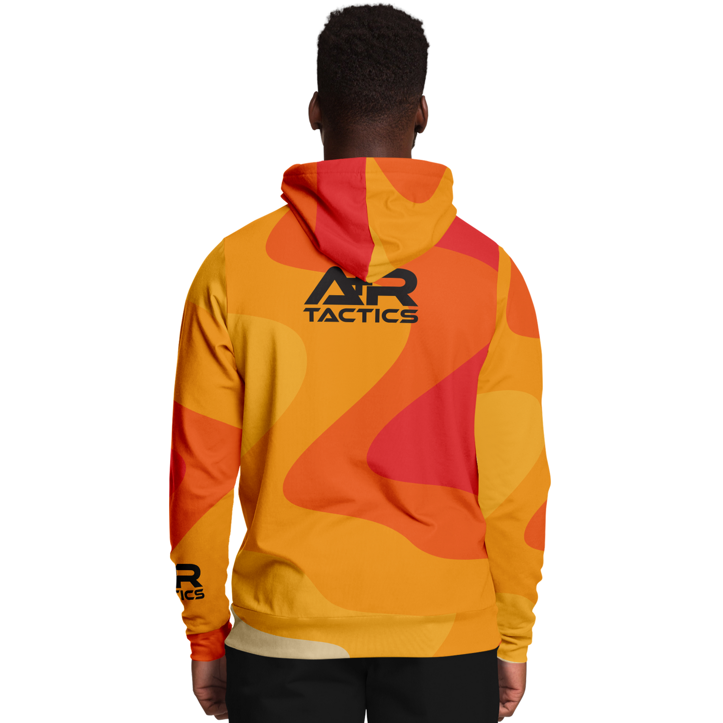 A+R Tactics Logo Hoodie, Retro Flame