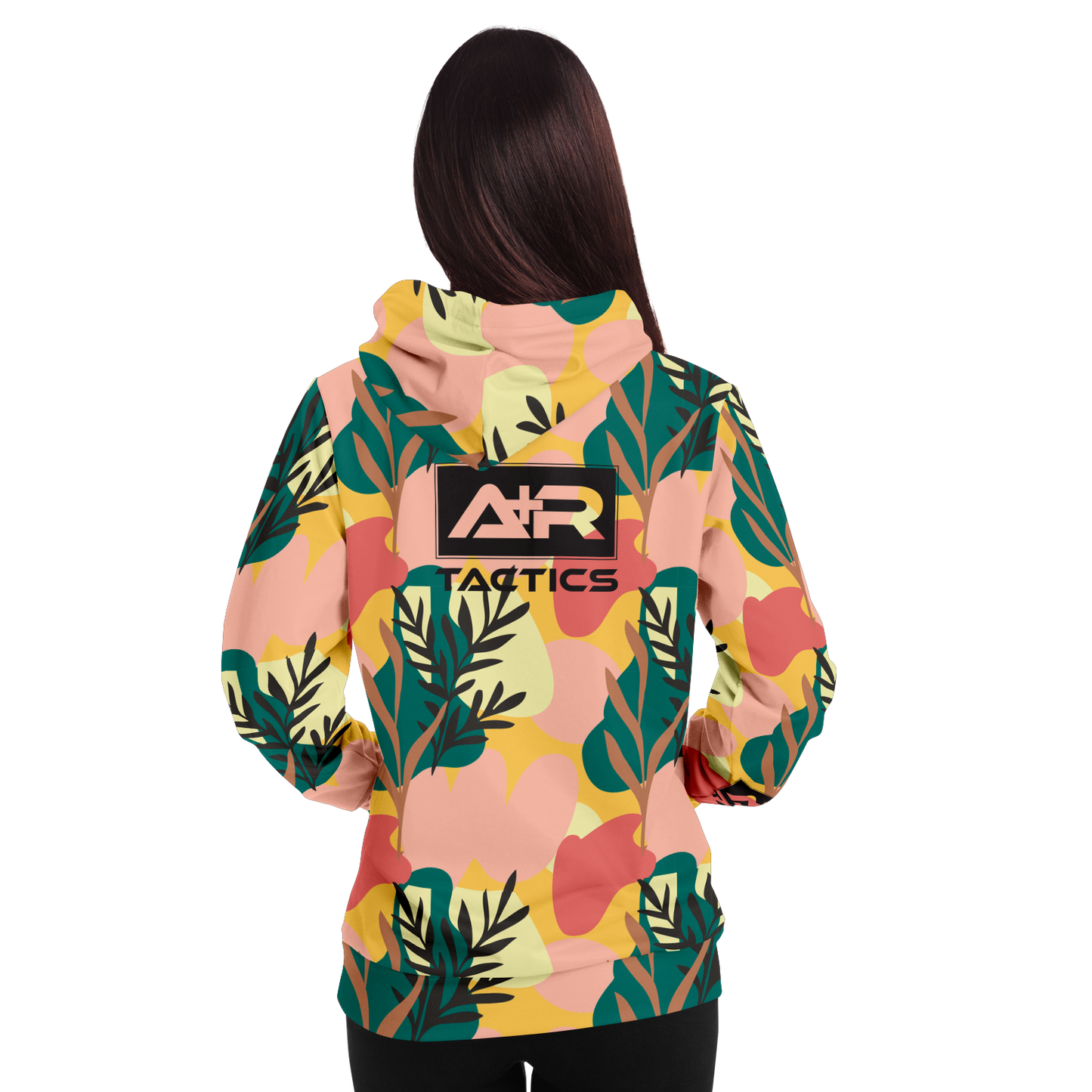 A+R Tactics Logo Hoodie, Blush Floral
