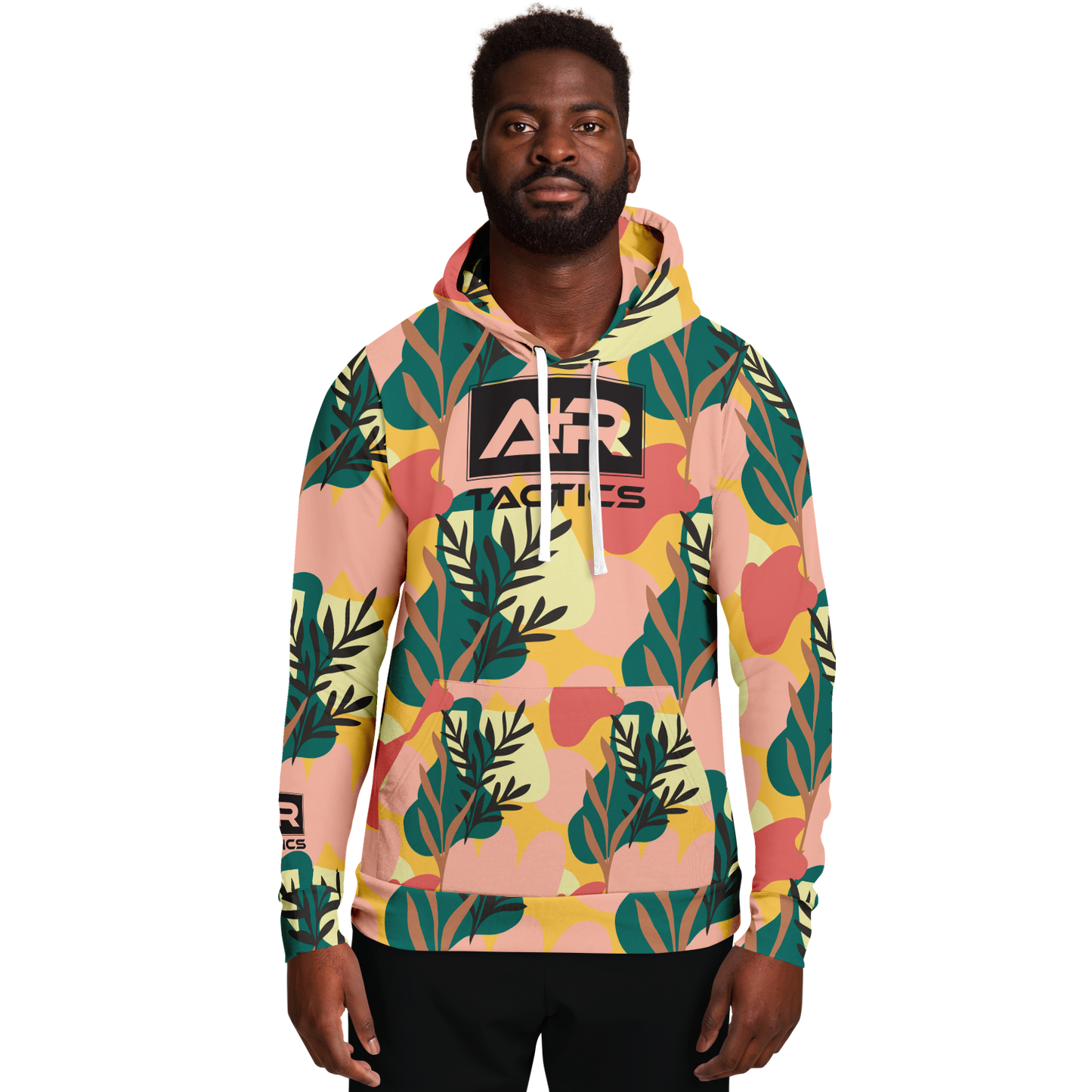 A+R Tactics Logo Hoodie, Blush Floral