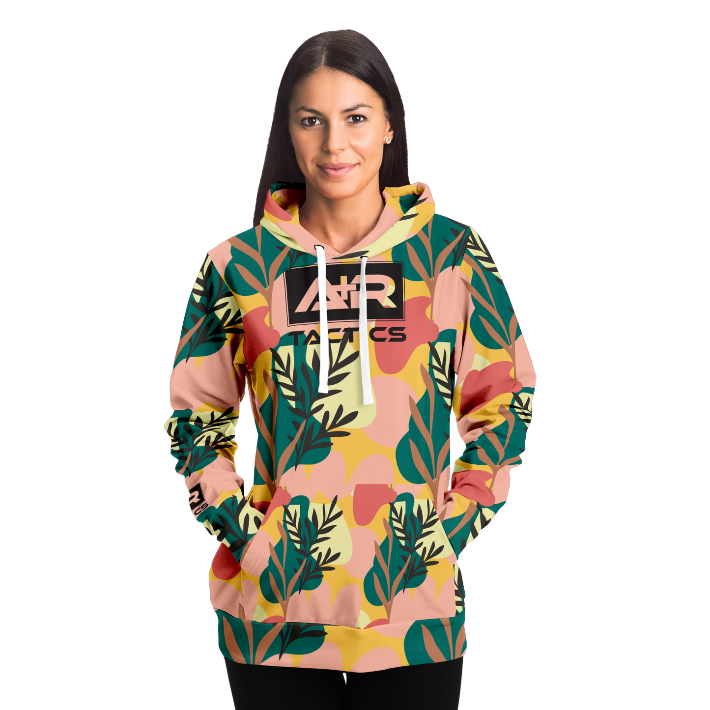 A+R Tactics Logo Hoodie, Blush Floral