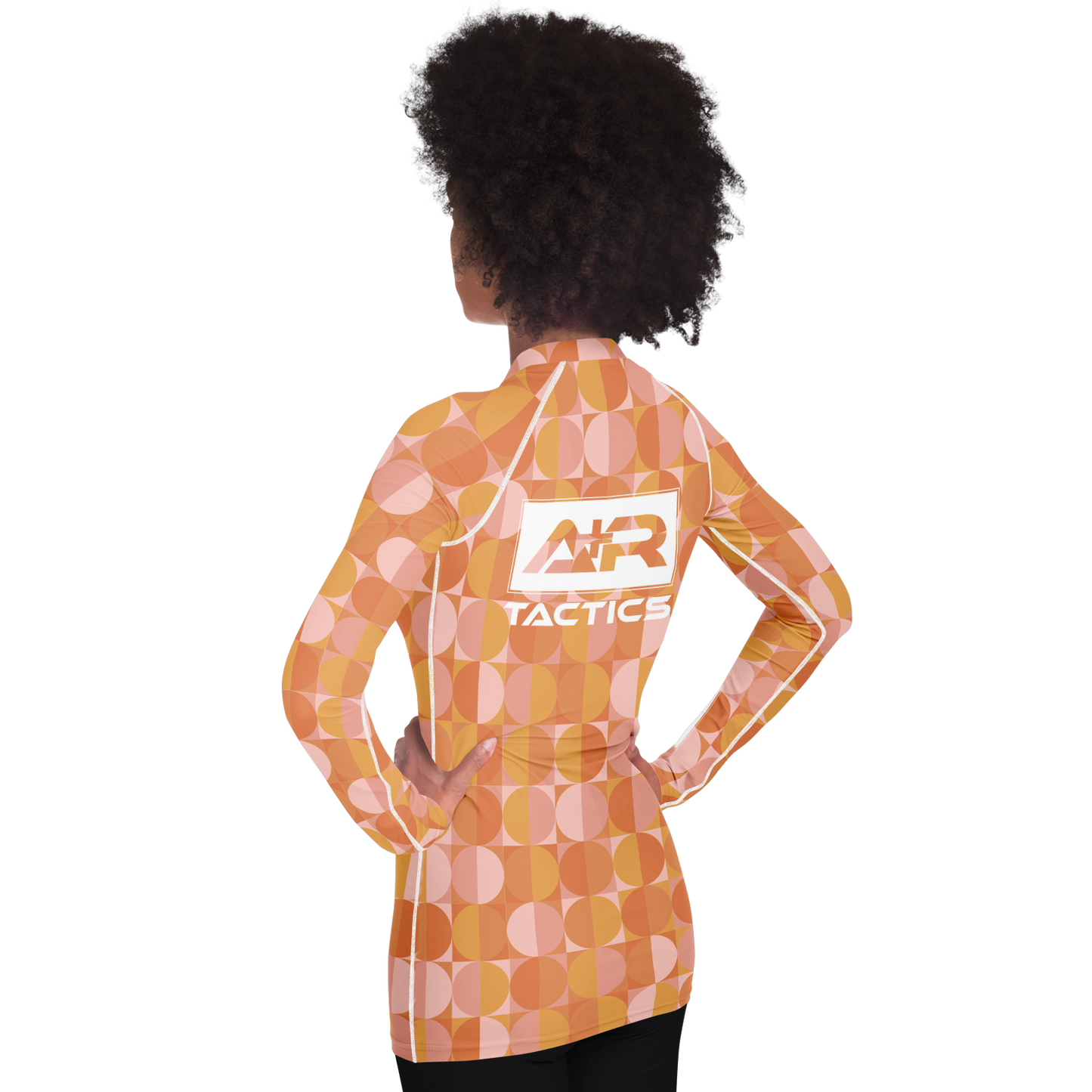 A+R Tactics Logo Womens Rashguard, Retro Circles