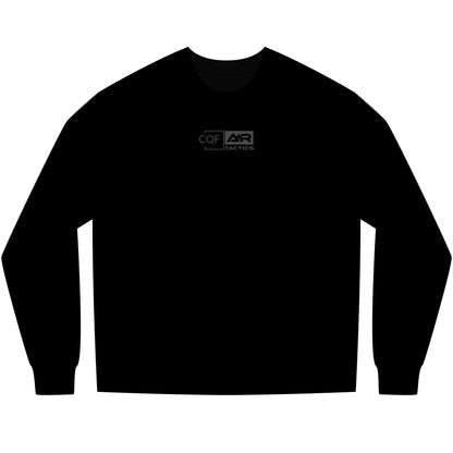 CQF x A+R Tactics Heavyweight Long Sleeve Logo Tee, Graphite Logo