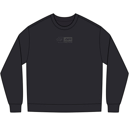 CQF x A+R Tactics Heavyweight Long Sleeve Logo Tee, Graphite Logo