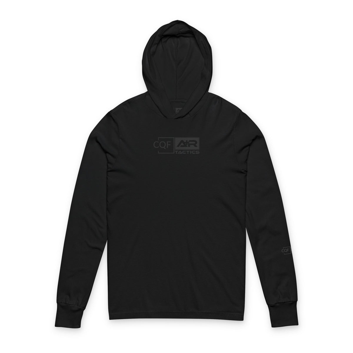 CQF x A+R Tactics Lightweight Hooded Logo, Charcoal