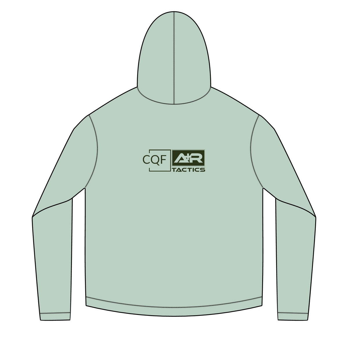 CQF x A+R Tactics Solar Hoodie, Deep Green Logo