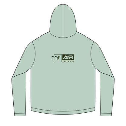 CQF x A+R Tactics Solar Hoodie, Deep Green Logo