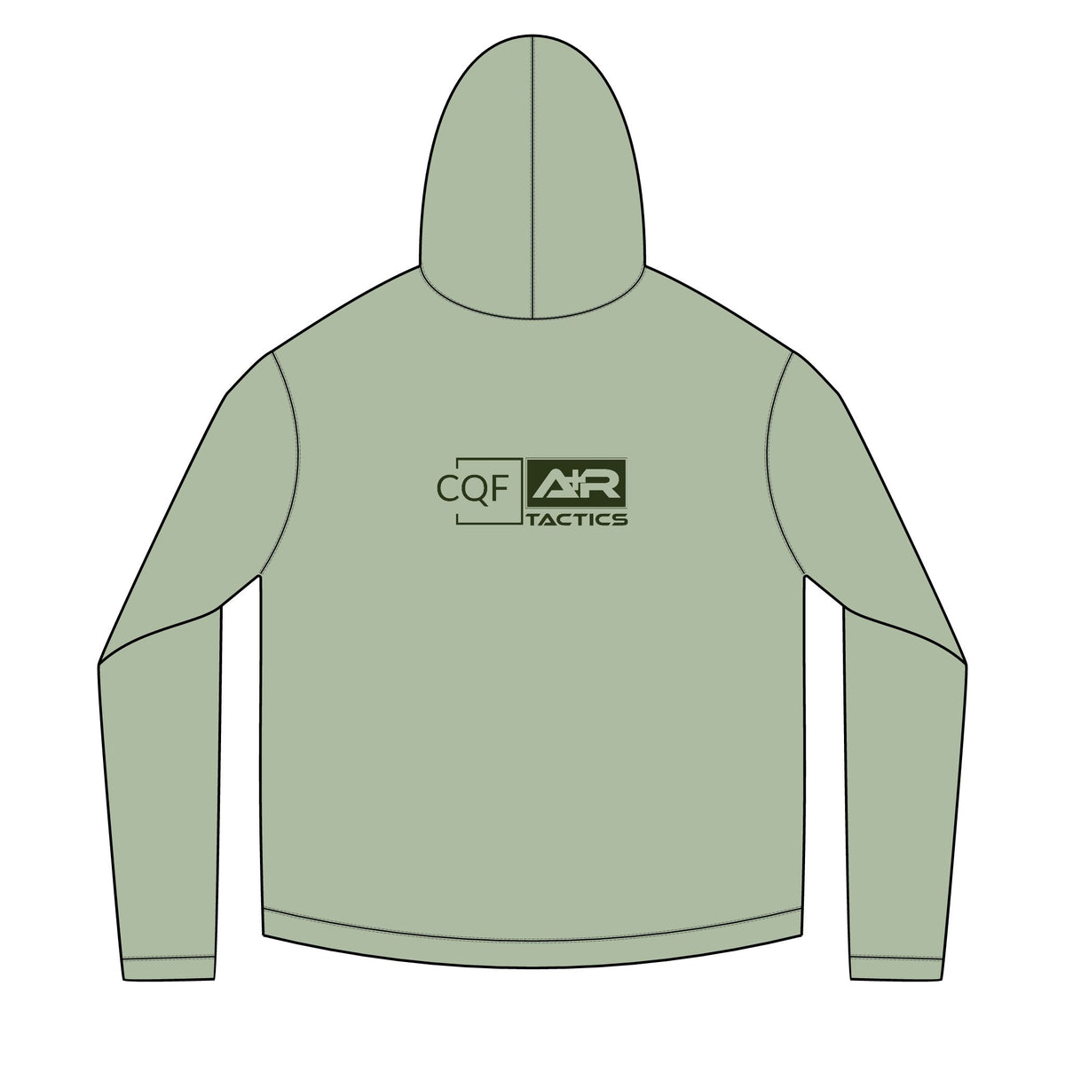 CQF x A+R Tactics Solar Hoodie, Deep Green Logo