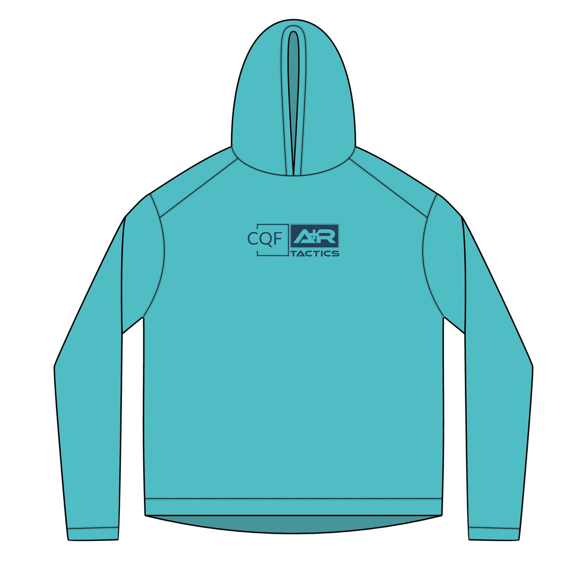 CQF x A+R Tactics Solar Logo Hoodie, Navy Logo