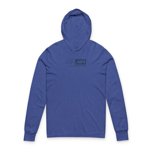 CQF × A+R Tactics Lightweight Hooded Tee | Heathered Royal Blue