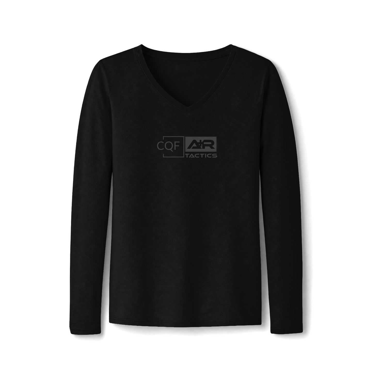 CQF x A+R Tactics Women's Long Sleeve Logo Tee, Graphite Logo