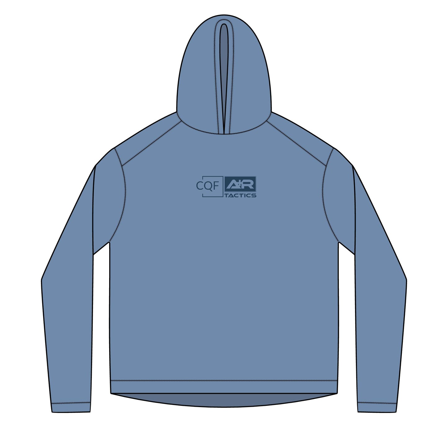 CQF Air Tactics Solar Logo Hoodie Navy Logo