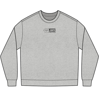 CQF x A+R Tactics Heavyweight Long Sleeve Logo Tee, Graphite Logo