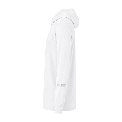 CQF x A+R Tactics Lightweight Hooded Logo Tee, Stone