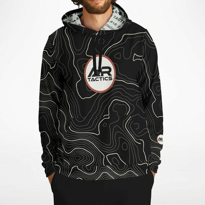 Topographical Print Hoodie