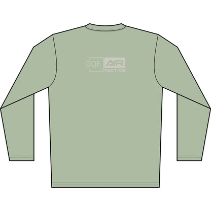 CQF x A+R Tactics Logo Solar Shirt, Stone Logo