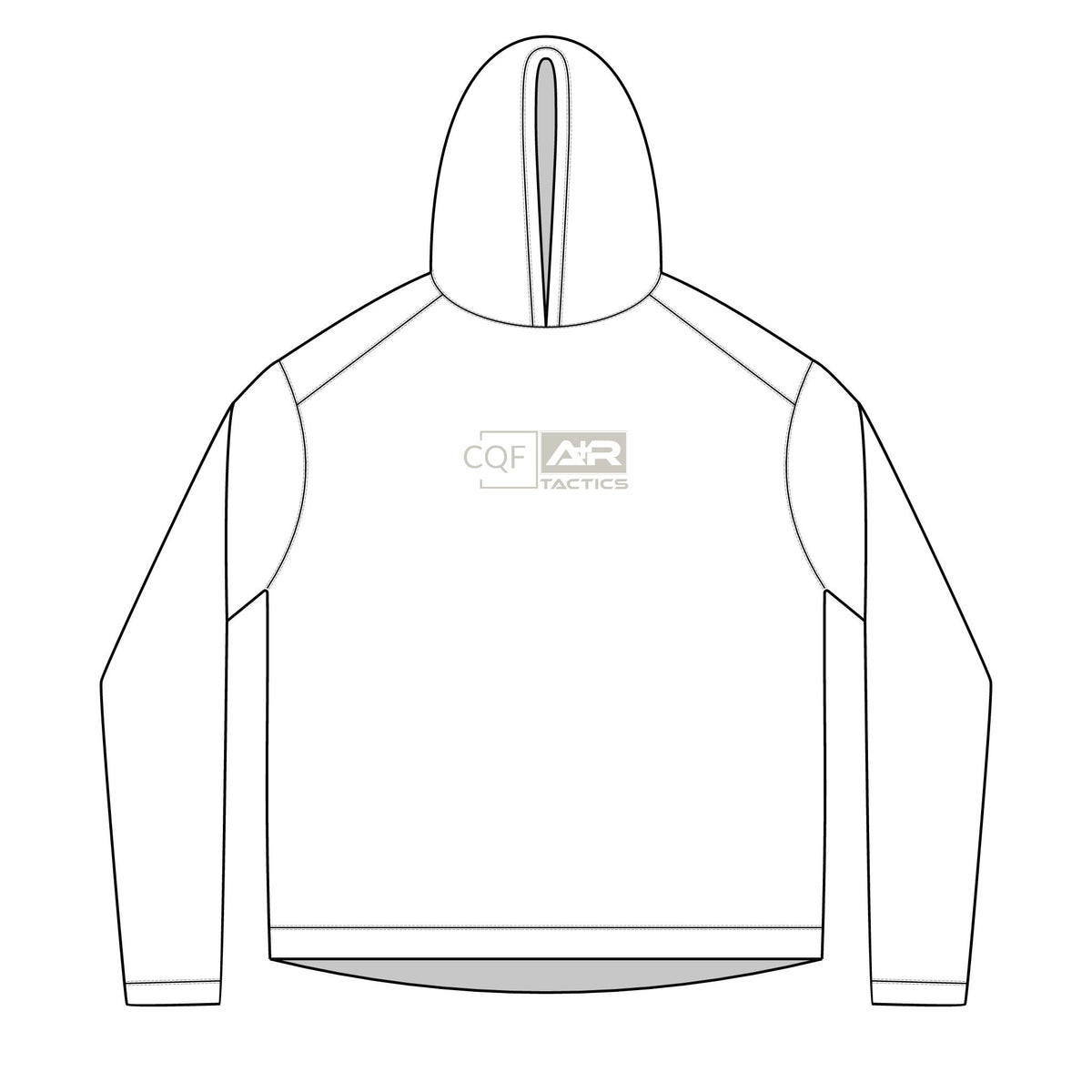 CQF x A+R Tactics Solar Logo Hoodie White