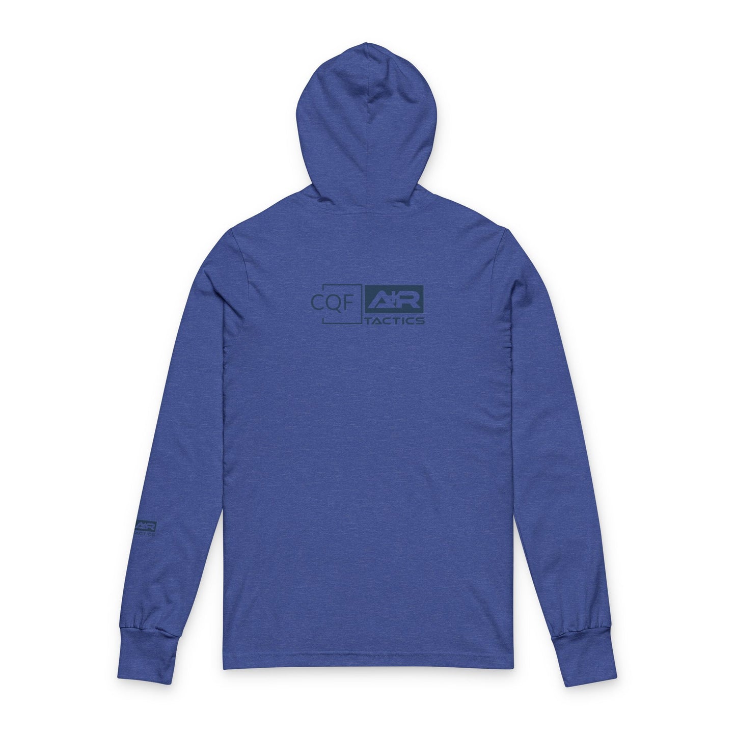 CQF x A+R Tactics Lightweight Hooded Logo, Heathered Royal Blue