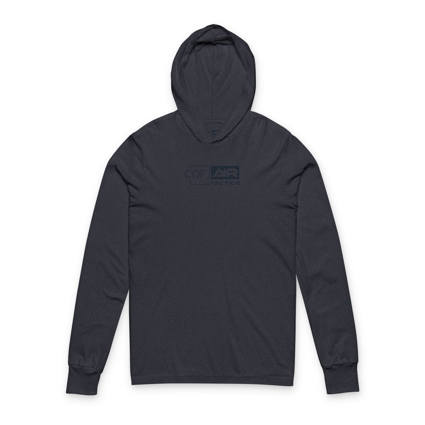 CQF x A+R Tactics Lightweight Hooded Logo, Heathered Navy