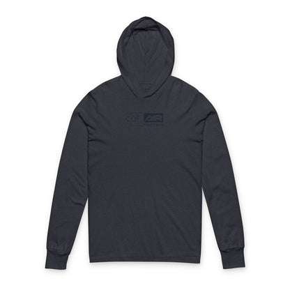 CQF x A+R Tactics Lightweight Hooded Logo, Heathered Navy