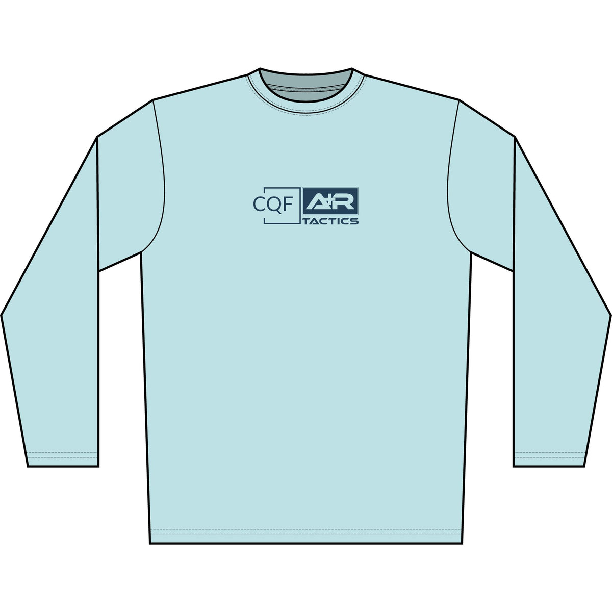 CQF x A+R Tactics Solar Logo Long Sleeve, Navy Logo