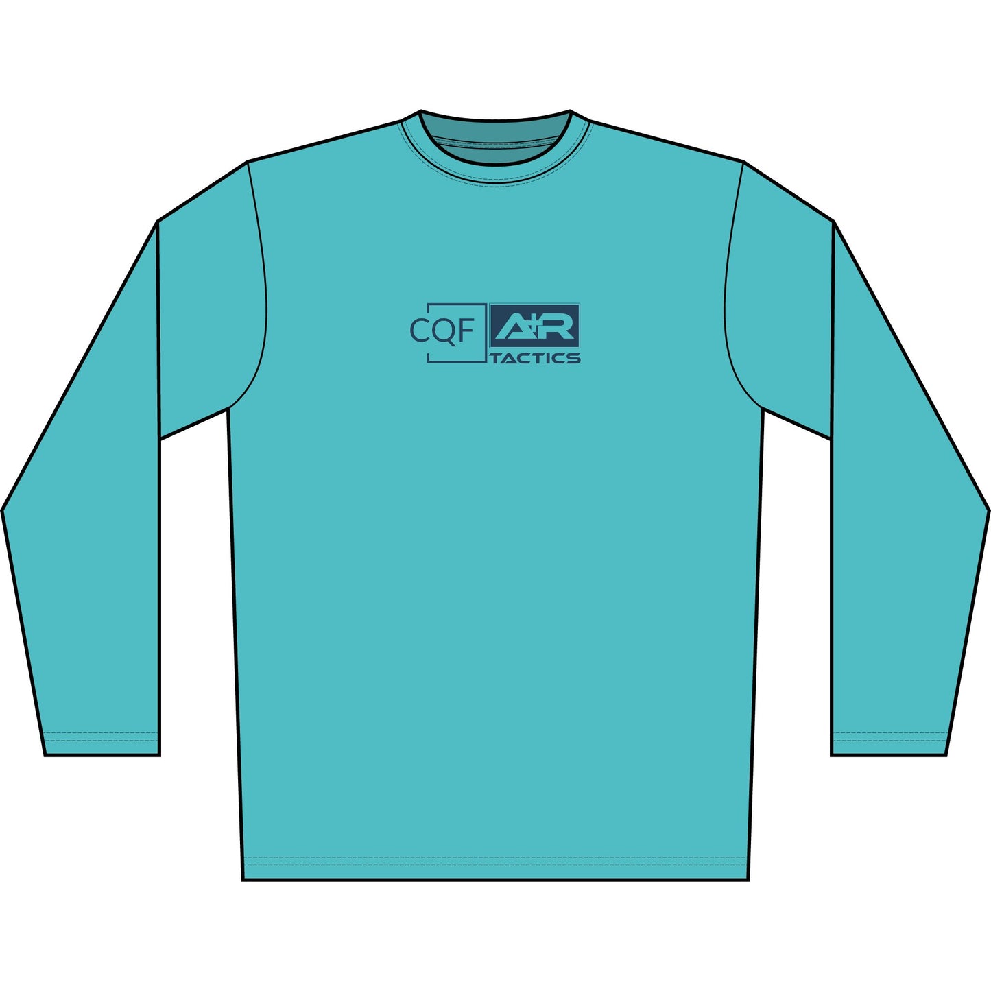 CQF x A+R Tactics Solar Logo Long Sleeve, Navy Logo