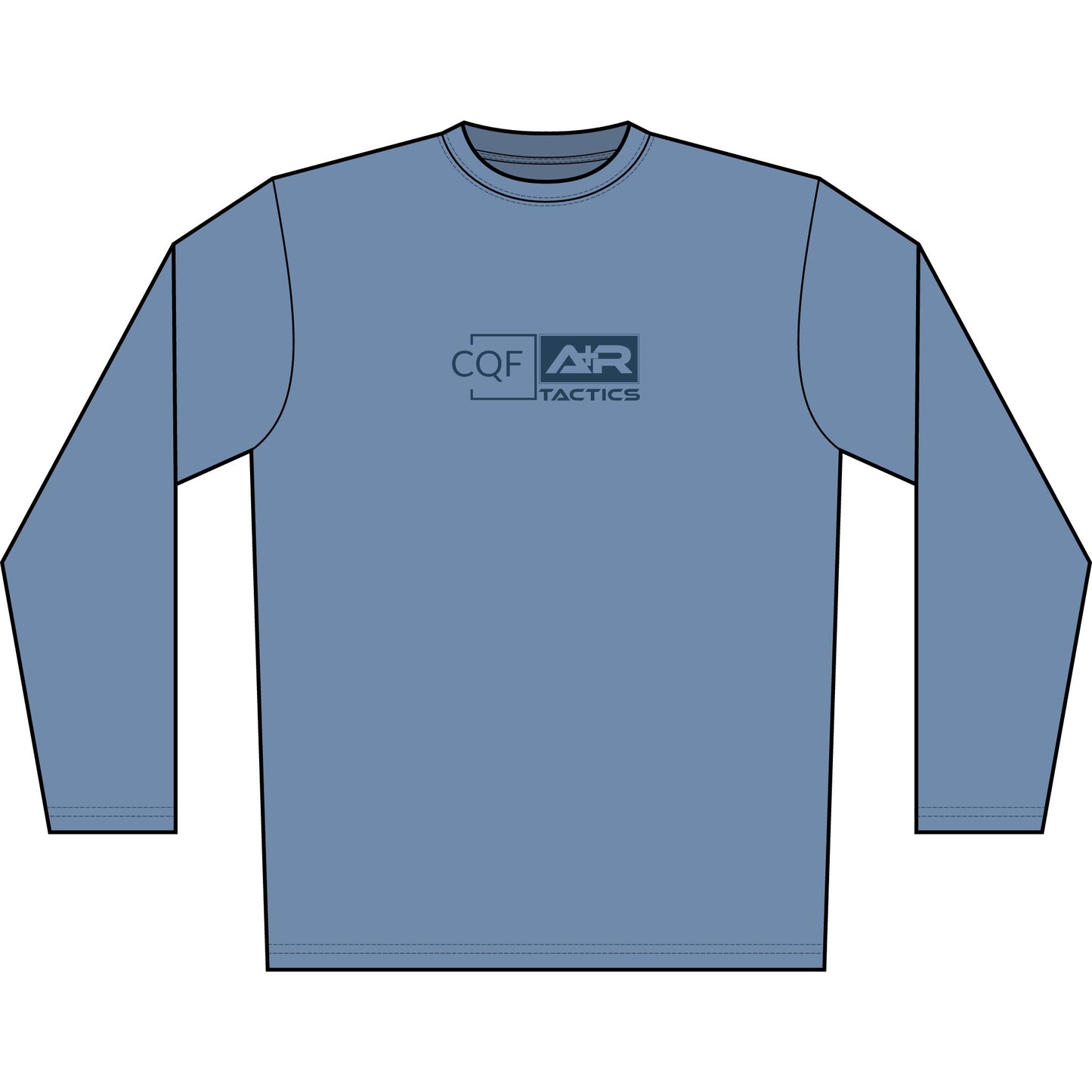 CQF x A+R Tactics Solar Logo Long Sleeve, Navy Logo