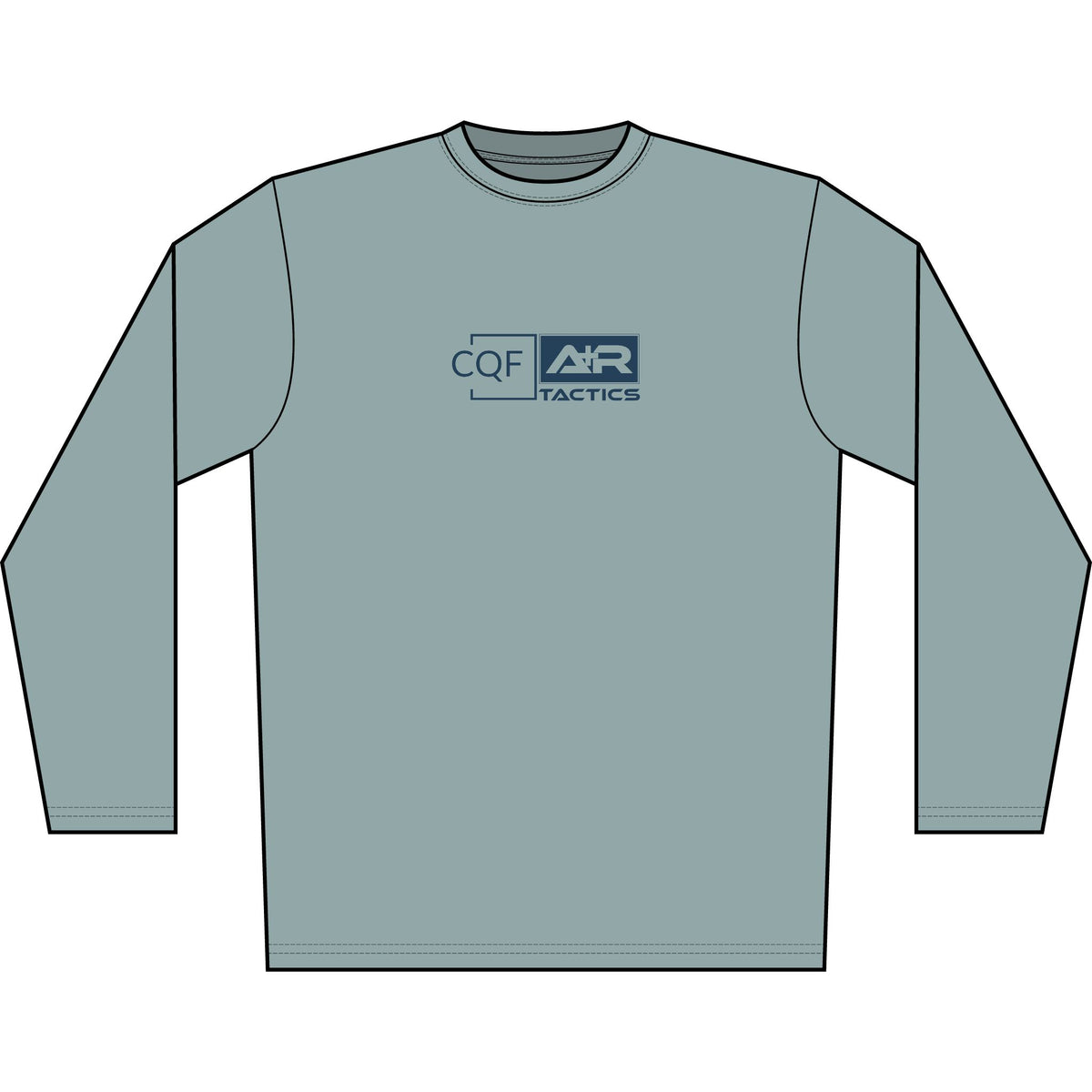 CQF x A+R Tactics Solar Logo Long Sleeve, Navy Logo