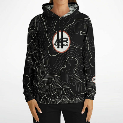 Topographical Print Hoodie