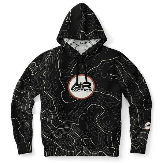 Topographical Print Hoodie