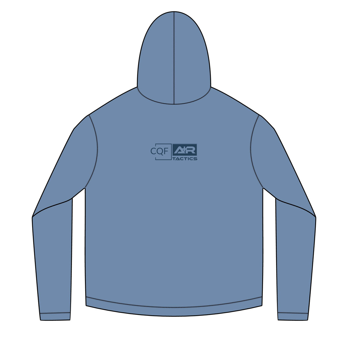 CQF x A+R Tactics Solar Logo Hoodie, Navy Logo