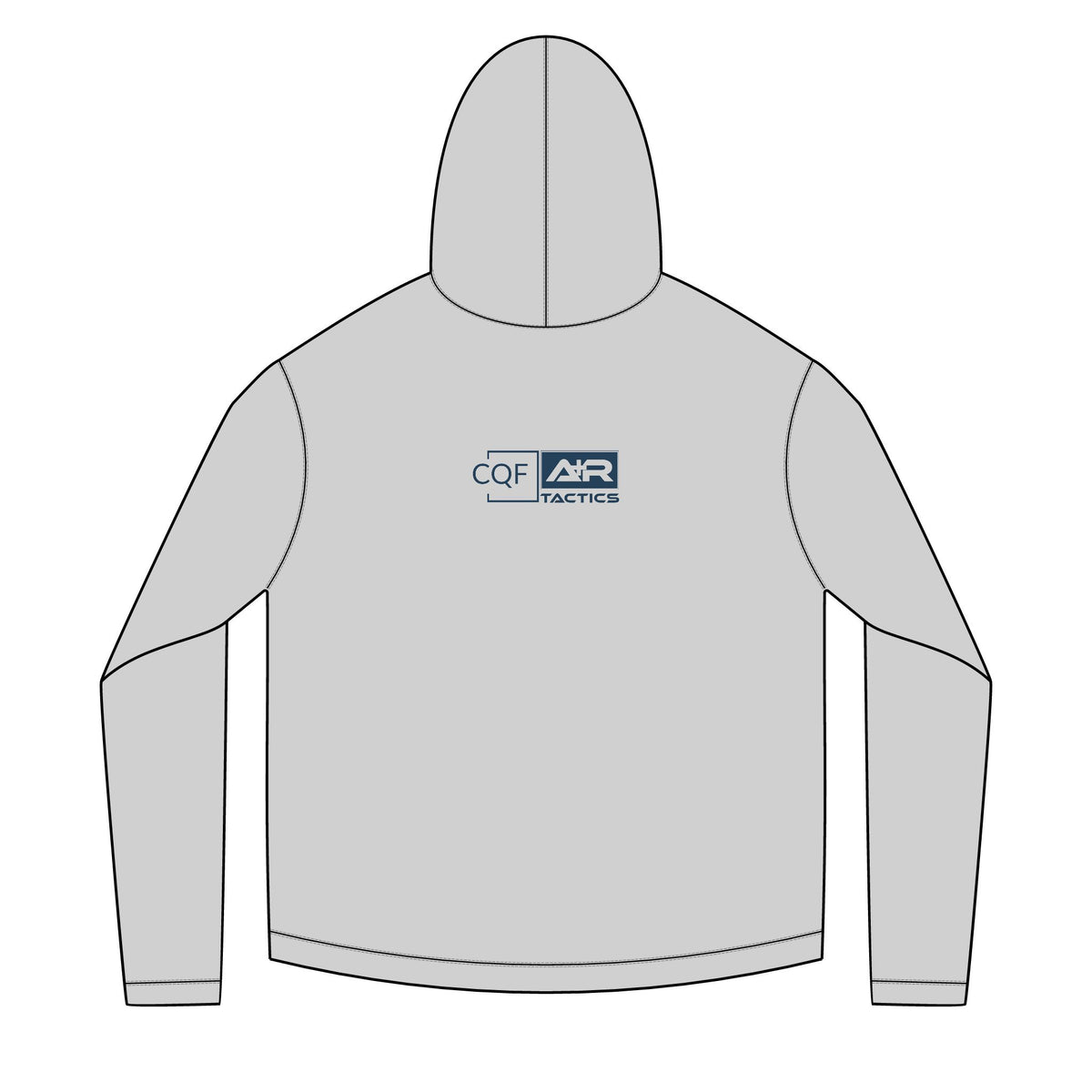 CQF x A+R Tactics Solar Logo Hoodie, Navy Logo