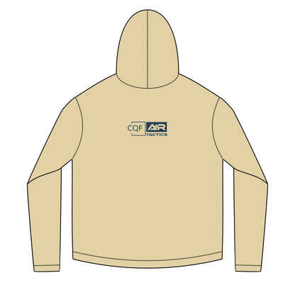 CQF x A+R Tactics Solar Logo Hoodie, Navy Logo
