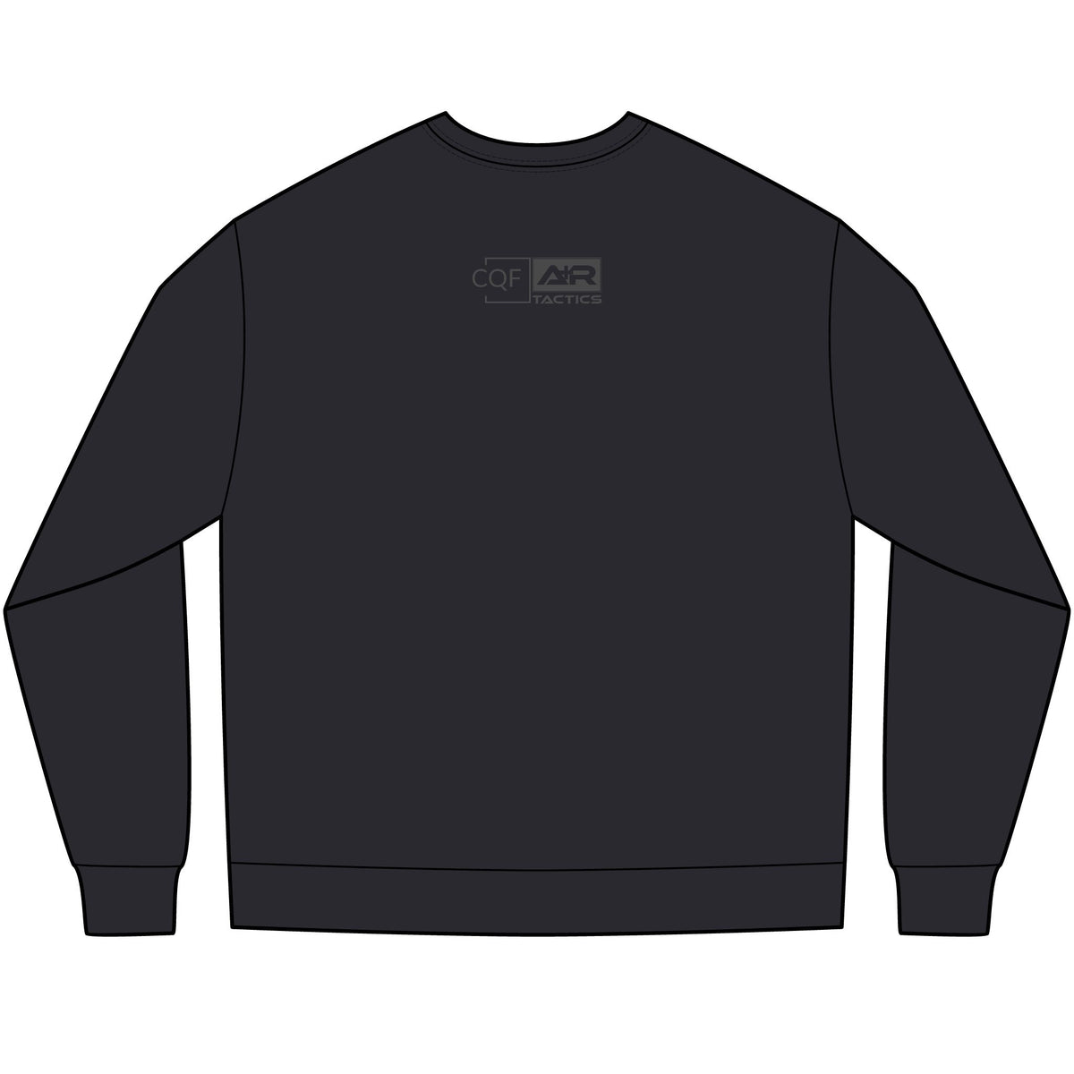 CQF x A+R Tactics Heavyweight Long Sleeve Logo Tee, Graphite Logo
