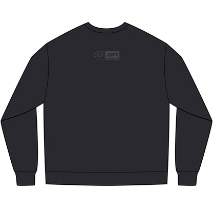 CQF x A+R Tactics Heavyweight Long Sleeve Logo Tee, Graphite Logo