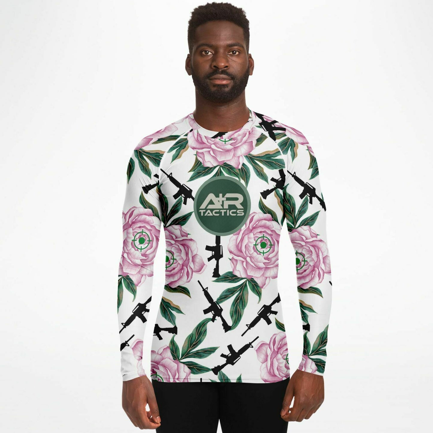 Peonies and Rifles Mens Rashguard