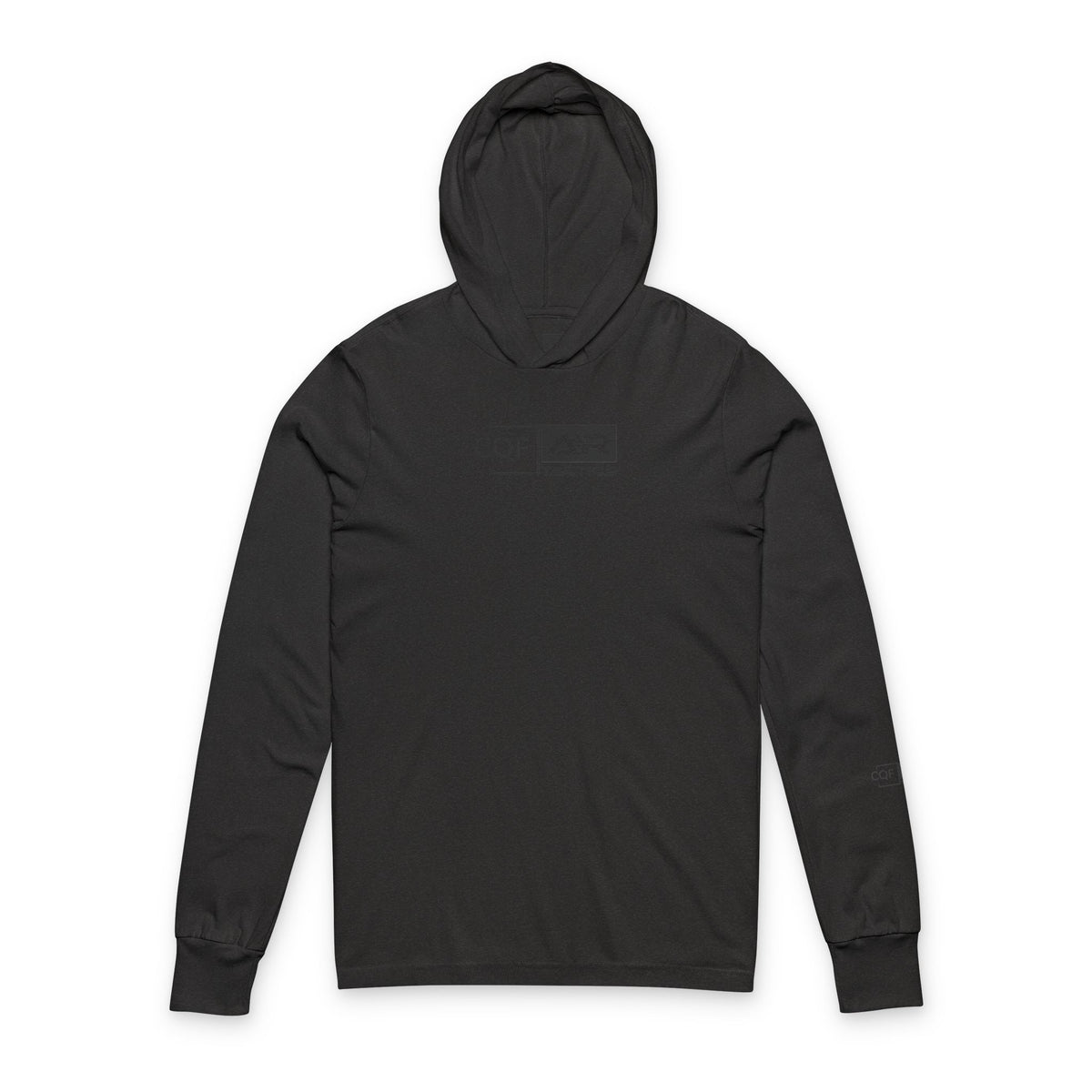 CQF x A+R Tactics Lightweight Hooded Logo, Charcoal
