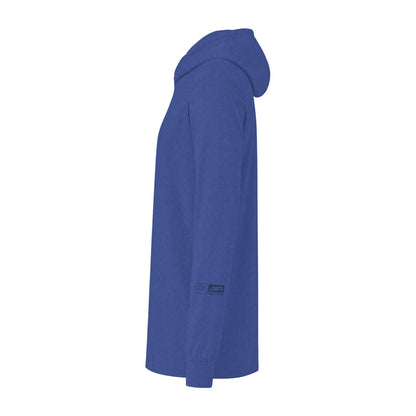 CQF x A+R Tactics Lightweight Hooded Logo, Heathered Royal Blue