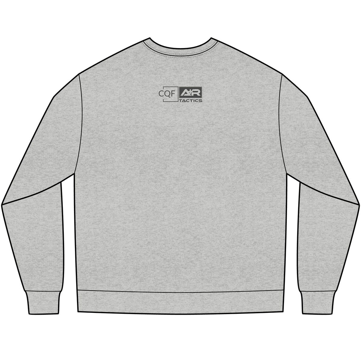 CQF x A+R Tactics Heavyweight Long Sleeve Logo Tee, Graphite Logo